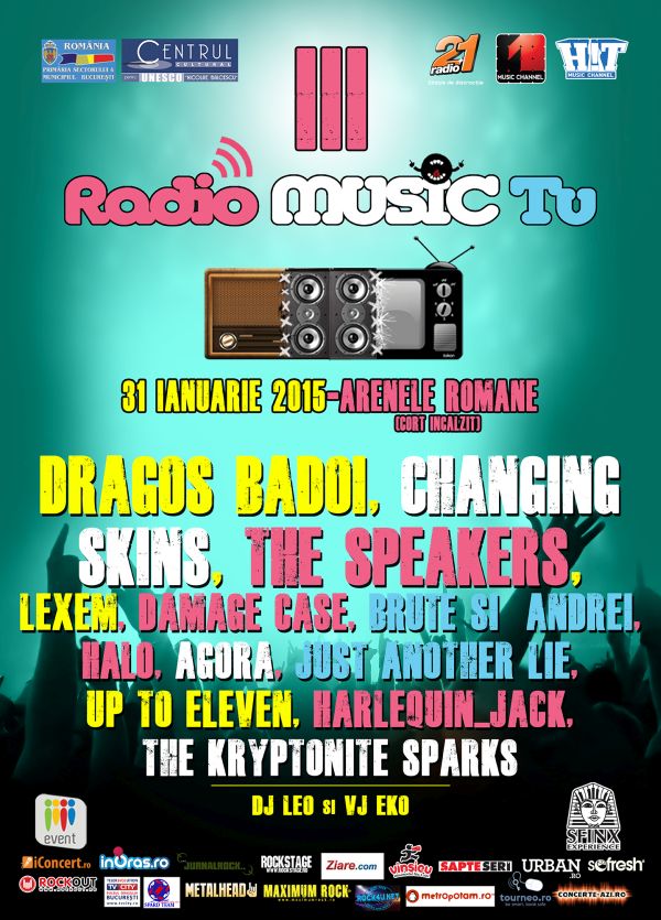 A treia editie a Radio Music TV are loc pe 31 ianuarie la Arenele Romane!